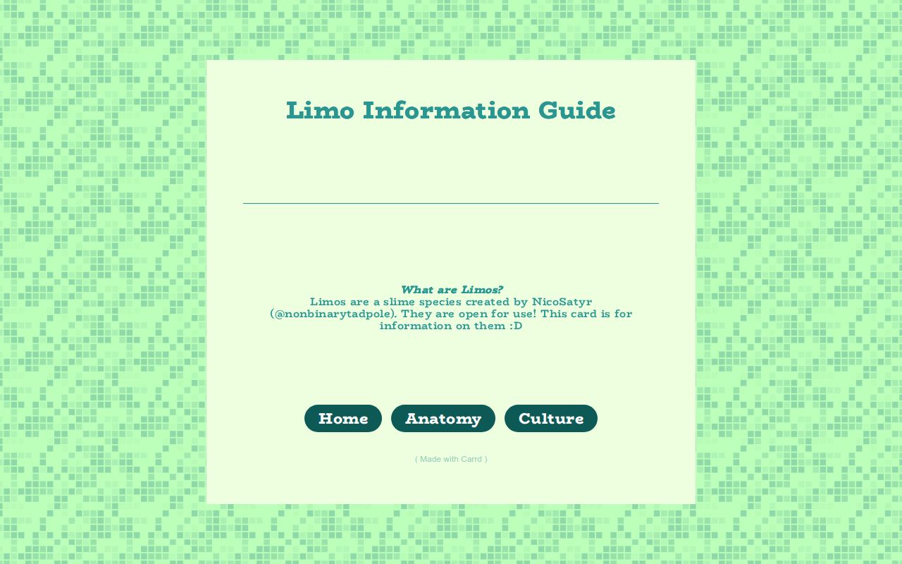 Carrd profile picture for @limos